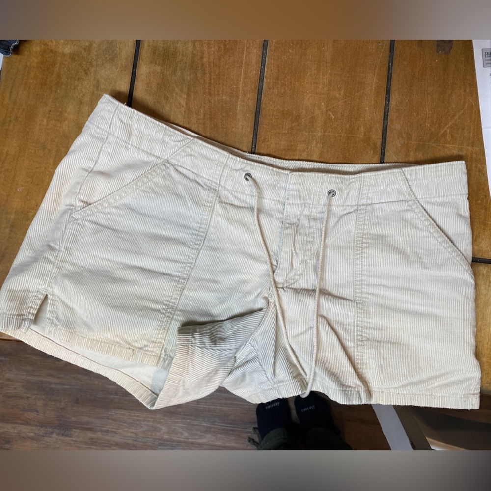 Vintage Old Navy Brand, drawstring-corduroy shorts, low waisted, gently used!!